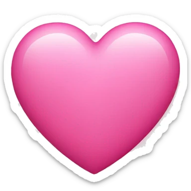 Pink heart sticker