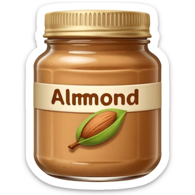 almond butter sticker