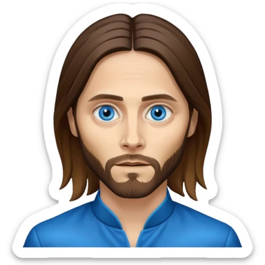 Jared Leto with blue eyes sticker