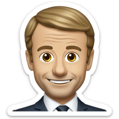 Emmanuel Macron pot de moutarde sticker