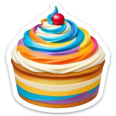 Cake topping sticker