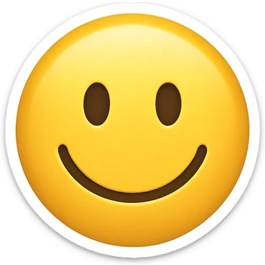 classic yellow smiley face emoji sticker