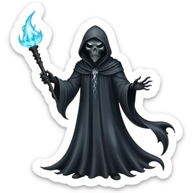 Dab pen with smoke next to an evil dementor from the shadow realm flying  sticker