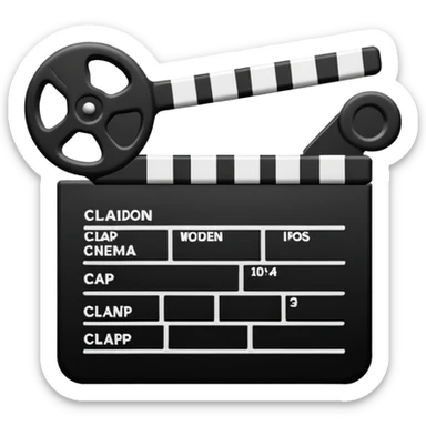 a cinema clap sticker