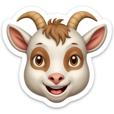 Goat Crying with laughter sticker