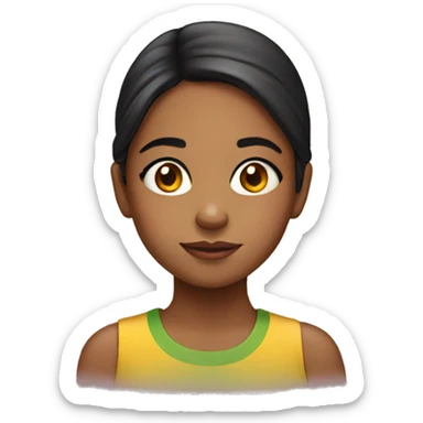 Young girl Venezuelan  sticker