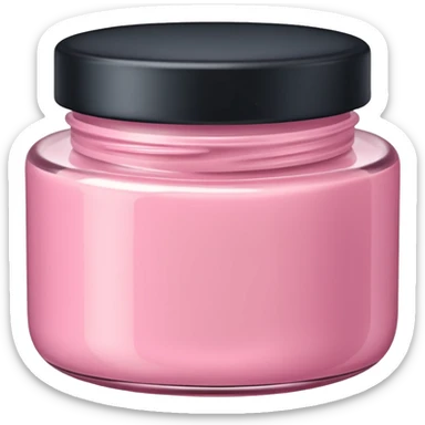 pink body cream  sticker