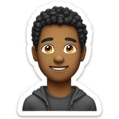 craizy young man sticker