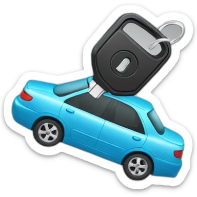 Car keys sticker