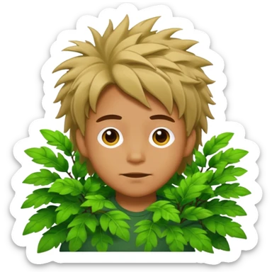 Bobby in bush  sticker