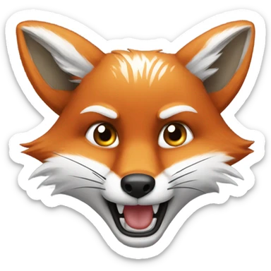 Feisty Fox  sticker