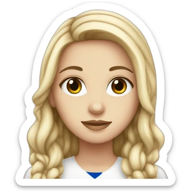 White girl Israel flag sticker