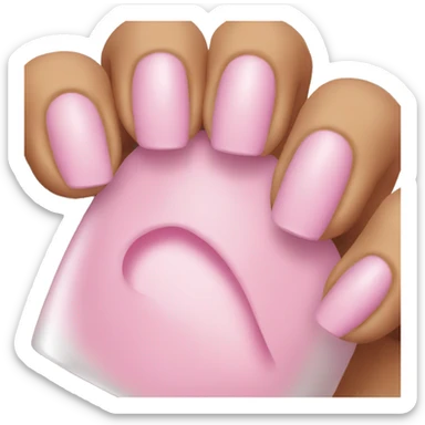Pink nails  sticker