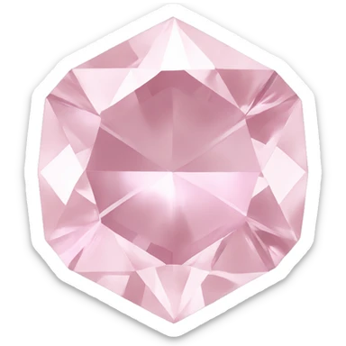 pastel pink diamond sticker