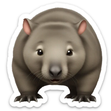 wombat ass sticker