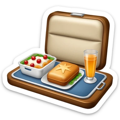 luxury plane food sticker