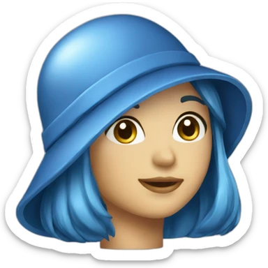 Cloche bleu sticker