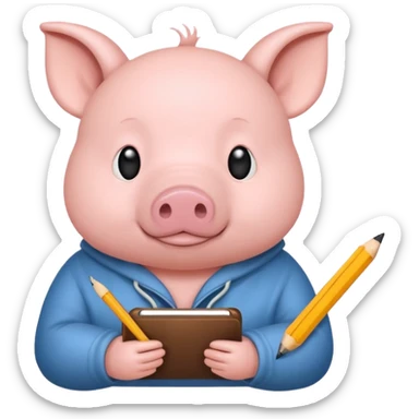 code writing Ginepig sticker