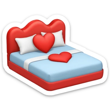 Love bed sticker