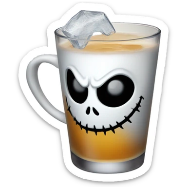 Jack skellington drinking  sticker