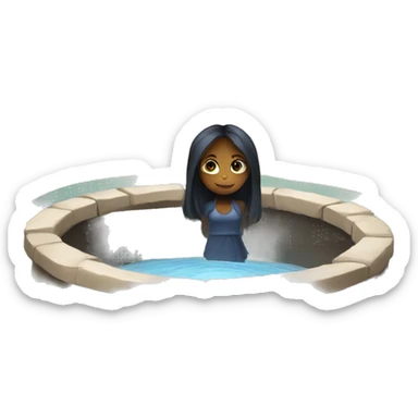 Samara comes out of the well
 sticker