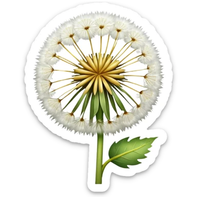 Dandelion flower emoji in white colour looks aesthetic edit better different styles types  sticker