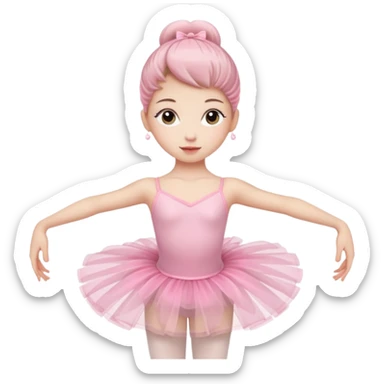ballerina si pink sticker