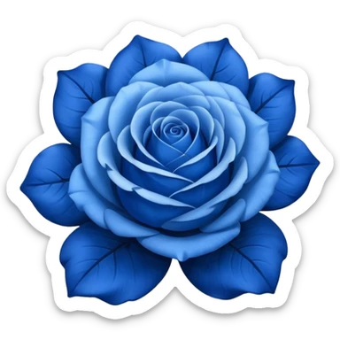 Blue rose aesthetic sticker