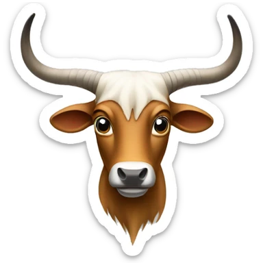 Volkswagen Golf with Bull long horns on the hood sticker