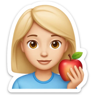 Emoji-style trans character, modern Apple emoji style, friendly and confident expression, clean vector shading, soft lighting, simple background, inclusive design sticker