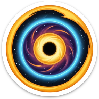 black hole like in a sci fi movie  sticker