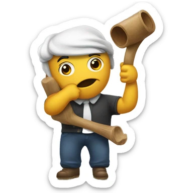 Tubarão com cartola sticker