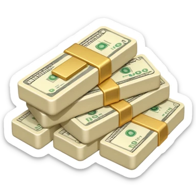 plain ivory money sticker