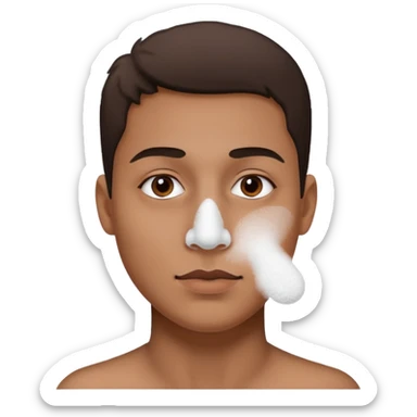 Cocaine nose sticker