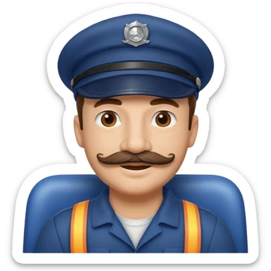 train driver sticker