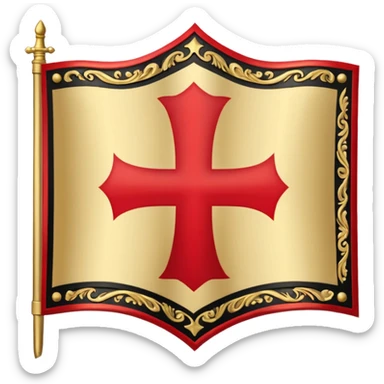 templar x gods of olympus flag sticker
