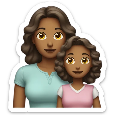 madre e hija adolescente sticker