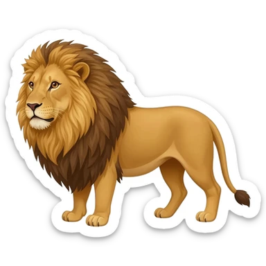 barbary lion full body sticker