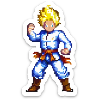 Kamehameha energy blast sticker