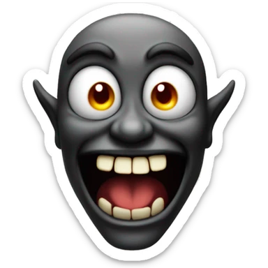 happy tricky demon sticker