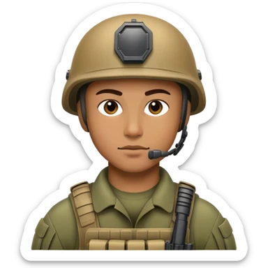 modern special force soldier sticker