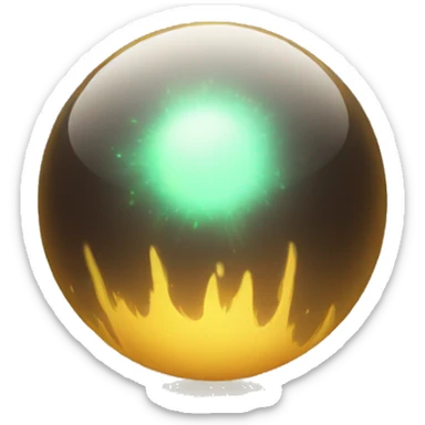Glowing orb sticker