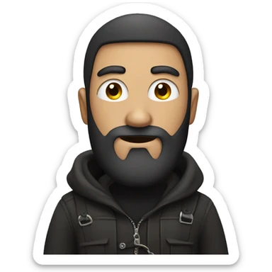 Thief with beard sticker