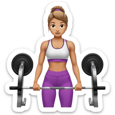 Chica entrenando sticker