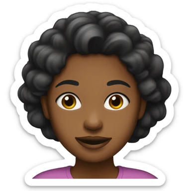 Fille noire qui prends soin d’elle  sticker