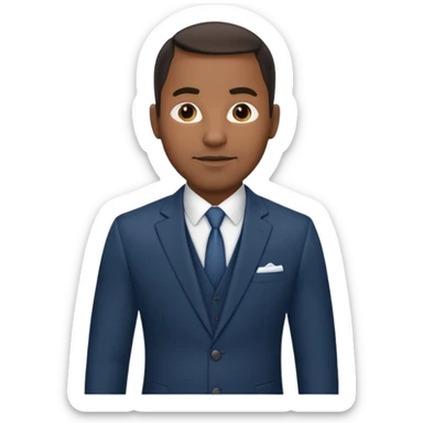 hot male  40 year old  black male professional better suit sticker