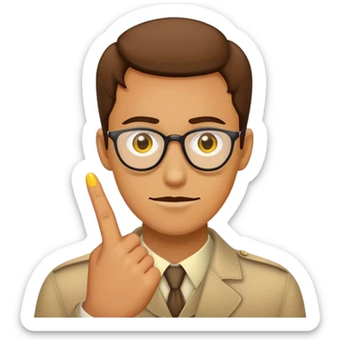 courser yellow finger sticker