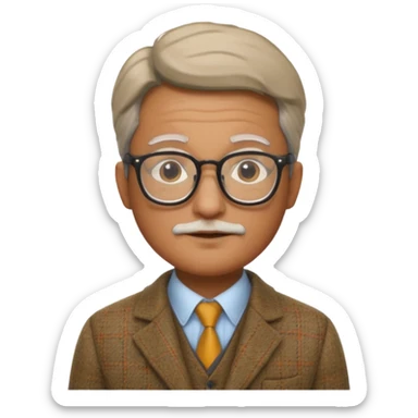 Professor in the la casa de papel TV show sticker