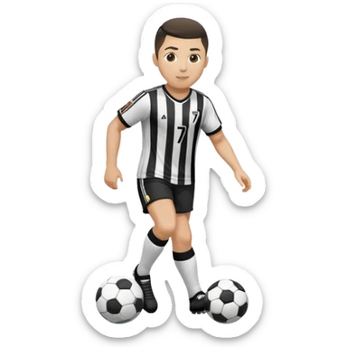 T shirt with number seven and Ronaldo sticker