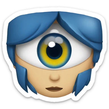 siames ojos azules sticker